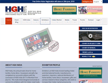 Tablet Screenshot of hghindia.com